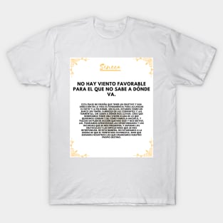 Seneca: the philosopher who helps you find your direction T-Shirt